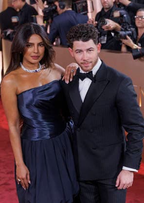 January 11, 2026, Beverly Hills, California, USA: Priyanka Chopra, Nick Jonas on the red carpet at the 83rd Annual Golden Globe Awards on Sunday, January 11, 2026, at the Beverly Hilton in Beverly Hills, California. BURT HARRIS BNS PI Beverly Hills USA - ZUMAp124 20260111_zaa_p124_091 Copyright: xBurtxHarrisx