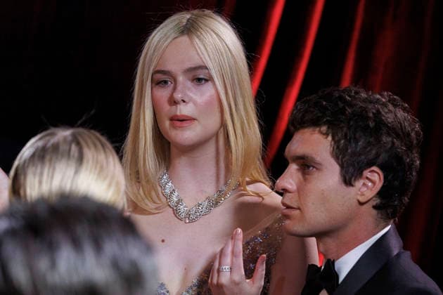 January 11, 2026, Beverly Hills, California, USA: Elle Fanning on the red carpet at the 83rd Annual Golden Globe Awards on Sunday, January 11, 2026, at the Beverly Hilton in Beverly Hills, California. BURT HARRIS BNS PI Beverly Hills USA - ZUMAp124 20260111_zaa_p124_118 Copyright: xBurtxHarrisx