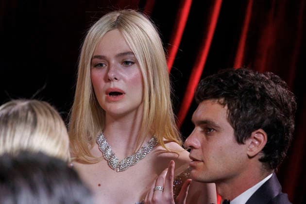 January 11, 2026, Beverly Hills, California, USA: Elle Fanning on the red carpet at the 83rd Annual Golden Globe Awards on Sunday, January 11, 2026, at the Beverly Hilton in Beverly Hills, California. BURT HARRIS BNS PI Beverly Hills USA - ZUMAp124 20260111_zaa_p124_120 Copyright: xBurtxHarrisx