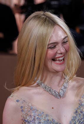 January 11, 2026, Beverly Hills, California, USA: Elle Fanning on the red carpet at the 83rd Annual Golden Globe Awards on Sunday, January 11, 2026, at the Beverly Hilton in Beverly Hills, California. BURT HARRIS BNS PI Beverly Hills USA - ZUMAp124 20260111_zaa_p124_142 Copyright: xBurtxHarrisx