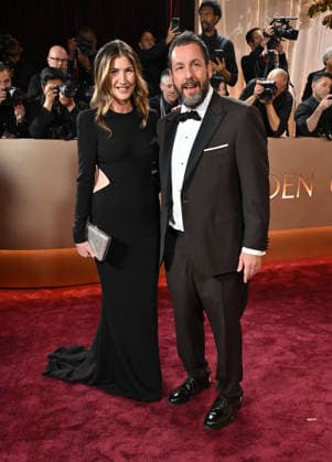 83rd Annual Golden Globes - Arrivals Jackie Sandler and Adam Sandler arriving at the 83rd Annual Golden Globes held at the Beverly Hilton Hotel on January 11, 2026 in Beverly Hills, CA. Beverly Hills Beverly Hilton Hotel California USA Copyright: xOConnor-Arroyox xAFF-USA.comx