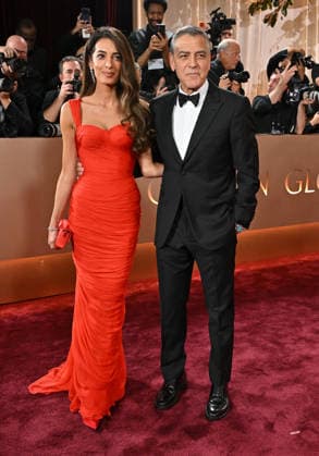 83rd Annual Golden Globes - Arrivals Amal Clooney and George Clooney arriving at the 83rd Annual Golden Globes held at the Beverly Hilton Hotel on January 11, 2026 in Beverly Hills, CA. Beverly Hills Beverly Hilton Hotel California USA Copyright: xOConnor-Arroyox xAFF-USA.comx
