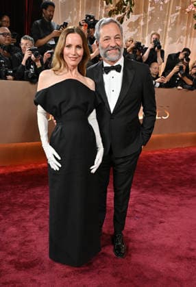 83rd Annual Golden Globes - Arrivals Leslie Mann and Judd Apatow arriving at the 83rd Annual Golden Globes held at the Beverly Hilton Hotel on January 11, 2026 in Beverly Hills, CA. Beverly Hills Beverly Hilton Hotel California USA Copyright: xOConnor-Arroyox xAFF-USA.comx