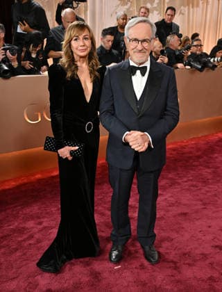 83rd Annual Golden Globes - Arrivals Kristie Macosko Krieger and Steven Spielberg arriving at the 83rd Annual Golden Globes held at the Beverly Hilton Hotel on January 11, 2026 in Beverly Hills, CA. Beverly Hills Beverly Hilton Hotel California USA Copyright: xOConnor-Arroyox xAFF-USA.comx
