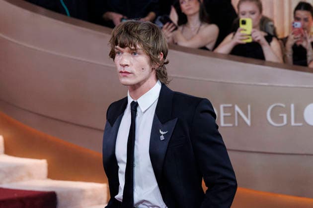 January 11, 2026, Beverly Hills, California, USA: Connor Storrie on the red carpet at the 83rd Annual Golden Globe Awards on Sunday, January 11, 2026, at the Beverly Hilton in Beverly Hills, California. BURT HARRIS BNS PI Beverly Hills USA - ZUMAp124 20260111_zaa_p124_206 Copyright: xBurtxHarrisx