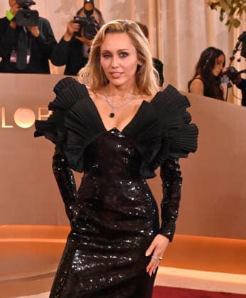 Miley Cyrus attends the 83rd annual Golden Globe Awards at the Beverly Hilton Hotel in Beverly Hills, California on Sunday, January 11, 2026.  LAP20260111379 JIMxRUYMEN