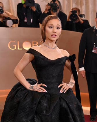 Ariana Grande attends the 83rd annual Golden Globe Awards at the Beverly Hilton Hotel in Beverly Hills, California on Sunday, January 11, 2026.  LAP20260111385 JIMxRUYMEN