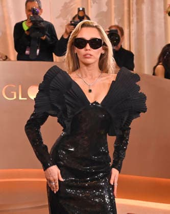 Miley Cyrus attends the 83rd annual Golden Globe Awards at the Beverly Hilton Hotel in Beverly Hills, California on Sunday, January 11, 2026.  LAP20260111378 JIMxRUYMEN