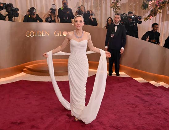 Amanda Seyfried attends the 83rd annual Golden Globe Awards at the Beverly Hilton Hotel in Beverly Hills, California on Sunday, January 11, 2026.  LAP20260111401 JIMxRUYMEN