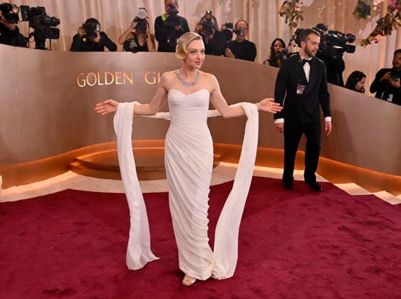 Amanda Seyfried attends the 83rd annual Golden Globe Awards at the Beverly Hilton Hotel in Beverly Hills, California on Sunday, January 11, 2026.  LAP20260111402 JIMxRUYMEN