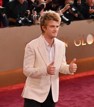Joe Keery attends the 83rd annual Golden Globe Awards at the Beverly Hilton Hotel in Beverly Hills, California on Sunday, January 11, 2026.  LAP20260111403 JIMxRUYMEN