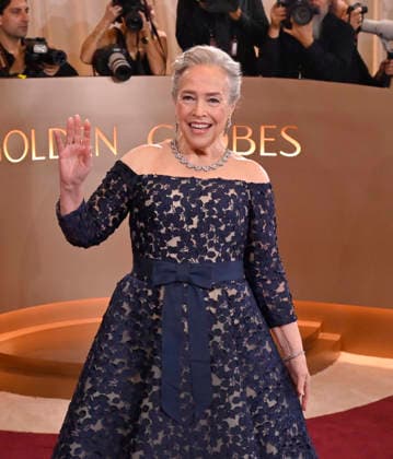 Kathy Bates attends the 83rd annual Golden Globe Awards at the Beverly Hilton Hotel in Beverly Hills, California on Sunday, January 11, 2026.  LAP20260111406 JIMxRUYMEN