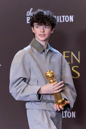 January 11, 2026, Beverly Hills, California, USA: Owen Cooper in the press room during the 83rd Annual Golden Globe Awards on Sunday, January 11, 2026, at the Beverly Hilton in Beverly Hills, California. ARIANA RUIZ BNS PI Beverly Hills USA - ZUMAp124 20260111_zaa_p124_221 Copyright: xArianaxRuizx