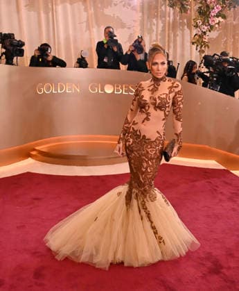Jennifer Lopez attends the 83rd annual Golden Globe Awards at the Beverly Hilton Hotel in Beverly Hills, California on Sunday, January 11, 2026.  LAP20260111419 JIMxRUYMEN