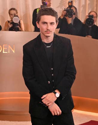 Timothée Chalamet attends the 83rd annual Golden Globe Awards at the Beverly Hilton Hotel in Beverly Hills, California on Sunday, January 11, 2026.  LAP20260111425 JIMxRUYMEN