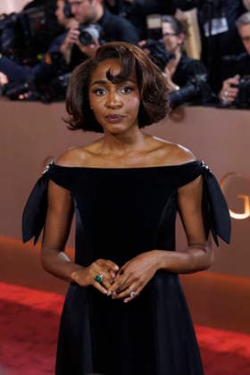 January 11, 2026, Beverly Hills, California, USA: Ayo Edebiri on the red carpet at the 83rd Annual Golden Globe Awards on Sunday, January 11, 2026, at the Beverly Hilton in Beverly Hills, California. BURT HARRIS BNS PI Beverly Hills USA - ZUMAp124 20260111_zaa_p124_279 Copyright: xBurtxHarrisx