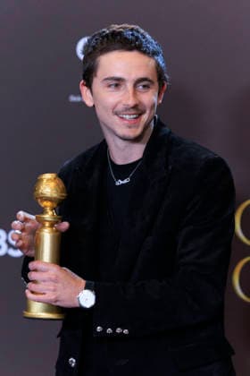 January 11, 2026, Beverly Hills, California, USA: Timothee Chalamet in the press room during the 83rd Annual Golden Globe Awards on Sunday, January 11, 2026, at the Beverly Hilton in Beverly Hills, California. ARIANA RUIZ BNS PI Beverly Hills USA - ZUMAp124 20260111_zaa_p124_286 Copyright: xArianaxRuizx