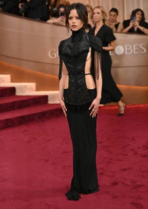 Jenna Ortega attends the 83rd annual Golden Globe Awards at the Beverly Hilton Hotel in Beverly Hills, California on Sunday, January 11, 2026.  LAP20260111478 CHRISxCHEW