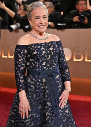Kathy Bates attends the 83rd annual Golden Globe Awards at the Beverly Hilton Hotel in Beverly Hills, California on Sunday, January 11, 2026.  LAP20260111486 CHRISxCHEW