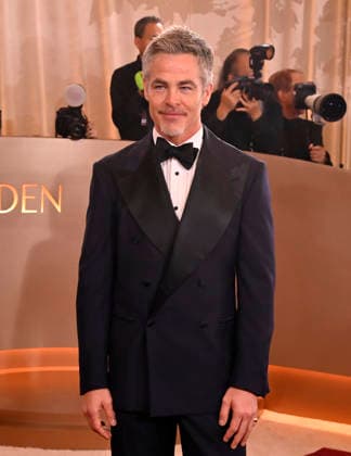 Chris Pine attends the 83rd annual Golden Globe Awards at the Beverly Hilton Hotel in Beverly Hills, California on Sunday, January 11, 2026.  LAP20260111452 JIMxRUYMEN