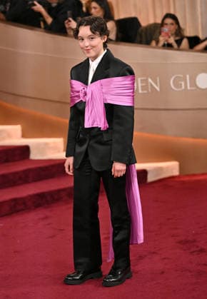 Bella Ramsey attends the 83rd annual Golden Globe Awards at the Beverly Hilton Hotel in Beverly Hills, California on Sunday, January 11, 2026.  LAP20260111463 CHRISxCHEW