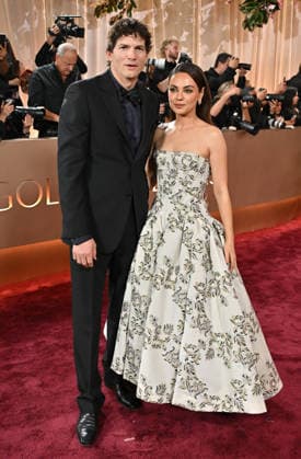 83rd Annual Golden Globes - Arrivals Ashton Kutcher and Mila Kunis arriving at the 83rd Annual Golden Globes held at the Beverly Hilton Hotel on January 11, 2026 in Beverly Hills, CA. Beverly Hills Beverly Hilton Hotel California USA Copyright: xOConnor-Arroyox xAFF-USA.comx