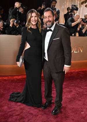 83rd Annual Golden Globes - Arrivals Jackie Sandler and Adam Sandler arriving at the 83rd Annual Golden Globes held at the Beverly Hilton Hotel on January 11, 2026 in Beverly Hills, CA. Beverly Hills Beverly Hilton Hotel California USA Copyright: xOConnor-Arroyox xAFF-USA.comx