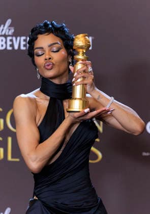 January 11, 2026, Beverly Hills, California, USA: Teyana Taylor in the press room during the 83rd Annual Golden Globe Awards on Sunday, January 11, 2026, at the Beverly Hilton in Beverly Hills, California. ARIANA RUIZ BNS PI Beverly Hills USA - ZUMAp124 20260111_zaa_p124_339 Copyright: xArianaxRuizx