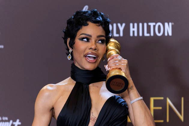 January 11, 2026, Beverly Hills, California, USA: Teyana Taylor in the press room during the 83rd Annual Golden Globe Awards on Sunday, January 11, 2026, at the Beverly Hilton in Beverly Hills, California. ARIANA RUIZ BNS PI Beverly Hills USA - ZUMAp124 20260111_zaa_p124_349 Copyright: xArianaxRuizx