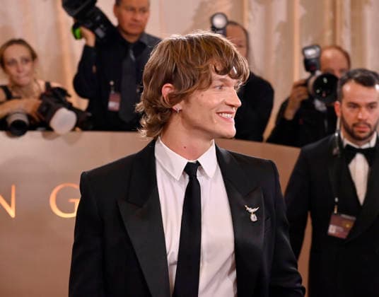 Connor Storrie attends the 83rd annual Golden Globe Awards at the Beverly Hilton Hotel in Beverly Hills, California on Sunday, January 11, 2026.  LAP20260111545 JIMxRUYMEN