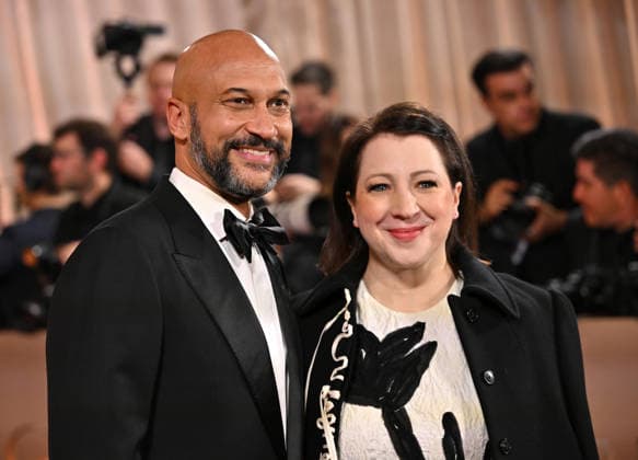 Keegan-Michael Key and Elle Key attend the 83rd annual Golden Globe Awards at the Beverly Hilton Hotel in Beverly Hills, California on Sunday, January 11, 2026.  LAP20260111548 CHRISxCHEW