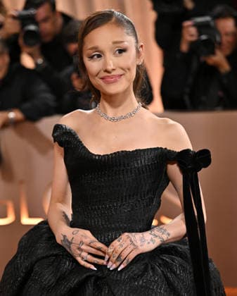 Ariana Grande attends the 83rd annual Golden Globe Awards at the Beverly Hilton Hotel in Beverly Hills, California on Sunday, January 11, 2026.  LAP20260111554 CHRISxCHEW
