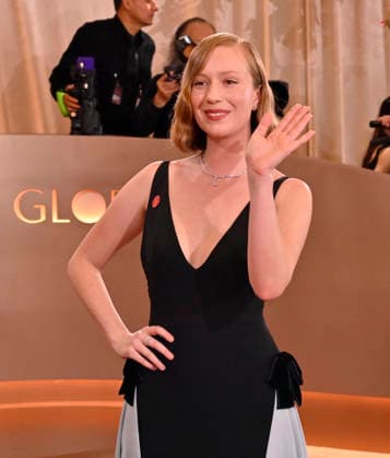 Hannah Einbinder attends the 83rd annual Golden Globe Awards at the Beverly Hilton Hotel in Beverly Hills, California on Sunday, January 11, 2026.  LAP20260111563 JIMxRUYMEN