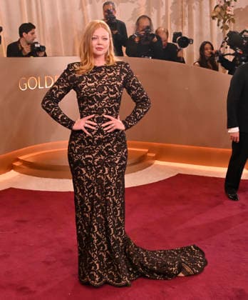 Sarah Snook attends the 83rd annual Golden Globe Awards at the Beverly Hilton Hotel in Beverly Hills, California on Sunday, January 11, 2026.  LAP20260111517 JIMxRUYMEN