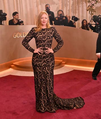 Sarah Snook attends the 83rd annual Golden Globe Awards at the Beverly Hilton Hotel in Beverly Hills, California on Sunday, January 11, 2026.  LAP20260111518 JIMxRUYMEN