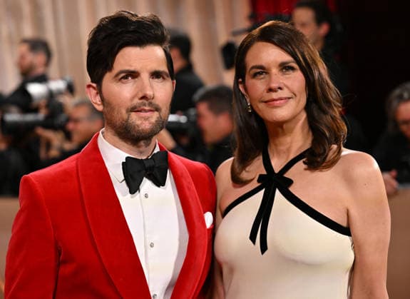 Adam Scott attends the 83rd annual Golden Globe Awards at the Beverly Hilton Hotel in Beverly Hills, California on Sunday, January 11, 2026.  LAP20260111534 CHRISxCHEW