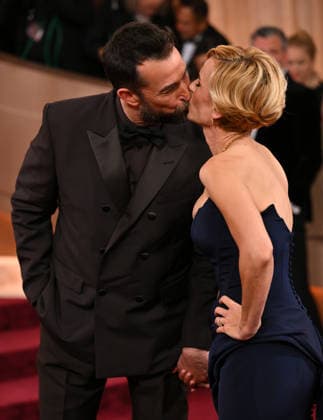 Sara Wells and Noah Wyle attend the 83rd annual Golden Globe Awards at the Beverly Hilton Hotel in Beverly Hills, California on Sunday, January 11, 2026.  LAP20260111571 CHRISxCHEW