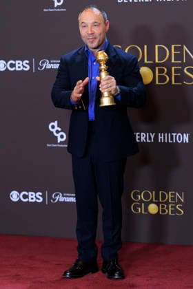 January 11, 2026, Beverly Hills, California, USA: Stephen Graham in the press room during the 83rd Annual Golden Globe Awards on Sunday, January 11, 2026, at the Beverly Hilton in Beverly Hills, California. ARIANA RUIZ BNS PI Beverly Hills USA - ZUMAp124 20260111_zaa_p124_367 Copyright: xArianaxRuizx