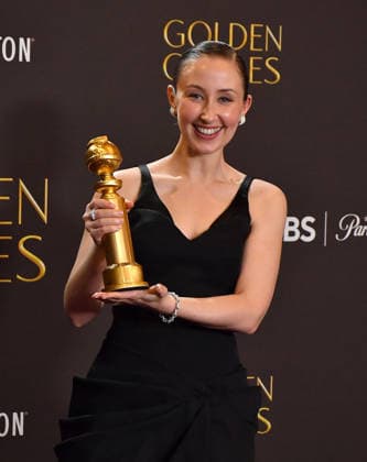 83rd Annual Golden Globe Awards - Press Room Erin Doherty poses with the Golden Globe for Best Performance by a Female Actor in a Supporting Role on Television during the 83rd annual Golden Globe Awards at The Beverly Hilton on January 11, 2026 in Beverly Hills, California. Beverly Hills Beverly Hilton California USA Copyright: ximageSPACEx