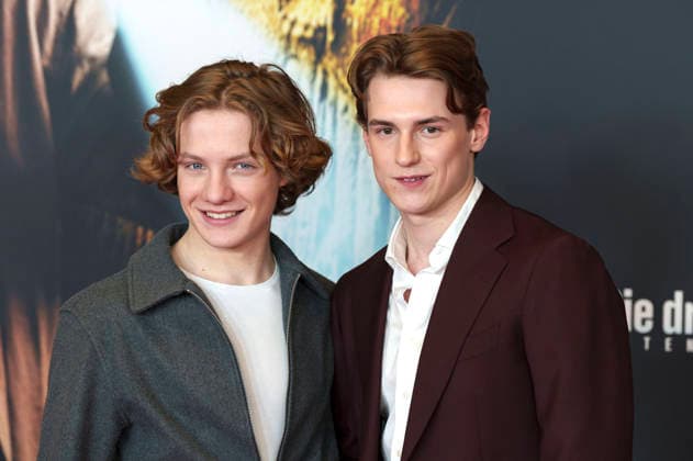 Levi Brandl and Nevio Wendt at the premiere of the movie Die drei Toteninsel at Mathäser Filmpalast Munich, 11 01 2026 Foto:xN.xKolinzx xFuturexImagex fragezeichen_6162
