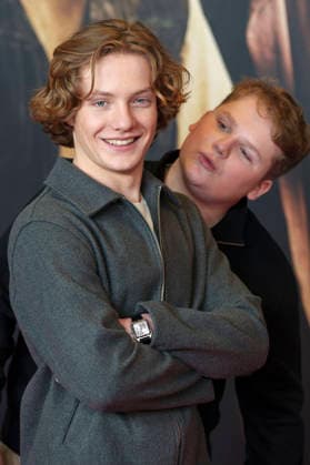 Levi Brandl and Julius Weckauf at the premiere of the movie Die drei Toteninsel at Mathäser Filmpalast Munich, 11 01 2026 Foto:xN.xKolinzx xFuturexImagex fragezeichen_6172