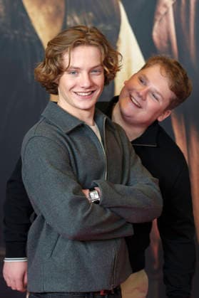 Levi Brandl and Julius Weckauf at the premiere of the movie Die drei Toteninsel at Mathäser Filmpalast Munich, 11 01 2026 Foto:xN.xKolinzx xFuturexImagex fragezeichen_6173