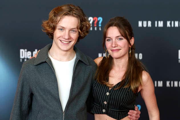 Levi Brandl and Momo Beier at the premiere of the movie Die drei Toteninsel at Mathäser Filmpalast Munich, 11 01 2026 Foto:xN.xKolinzx xFuturexImagex fragezeichen_6179