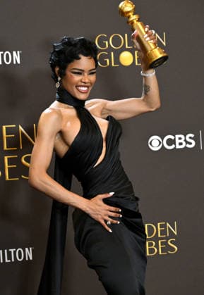 83rd Annual Golden Globes - Press Room Teyana Taylor in the press room at the 83rd Golden Globe Awards at the Beverly Hilton Hotel on January 11, 2025 in Beverly Hills, CA. Beverly Hills Beverly Hilton Hotel California USA Copyright: xLISAxOConnor AFF-USA.comx