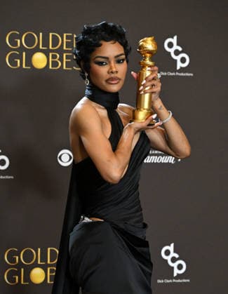 83rd Annual Golden Globes - Press Room Teyana Taylor in the press room at the 83rd Golden Globe Awards at the Beverly Hilton Hotel on January 11, 2025 in Beverly Hills, CA. Beverly Hills Beverly Hilton Hotel California USA Copyright: xLISAxOConnor AFF-USA.comx