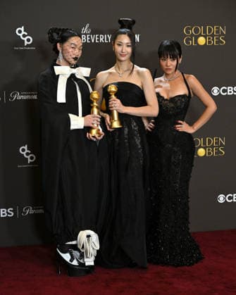 83rd Annual Golden Globes - Press Room Audrey Nuna, EJAE and Rei Ami in the press room at the 83rd Golden Globe Awards at the Beverly Hilton Hotel on January 11, 2025 in Beverly Hills, CA. Beverly Hills Beverly Hilton Hotel California USA Copyright: xLISAxOConnor AFF-USA.comx