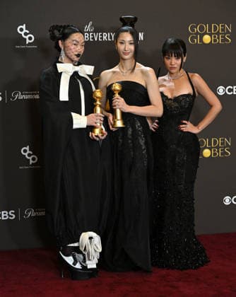 83rd Annual Golden Globes - Press Room Audrey Nuna, EJAE and Rei Ami in the press room at the 83rd Golden Globe Awards at the Beverly Hilton Hotel on January 11, 2025 in Beverly Hills, CA. Beverly Hills Beverly Hilton Hotel California USA Copyright: xLISAxOConnor AFF-USA.comx