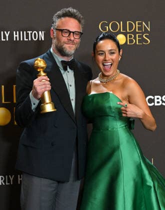 83rd Annual Golden Globes - Press Room Seth Rogen and Chase Sui Wonders in the press room at the 83rd Golden Globe Awards at the Beverly Hilton Hotel on January 11, 2025 in Beverly Hills, CA. Beverly Hills Beverly Hilton Hotel California USA Copyright: xLISAxOConnor AFF-USA.comx