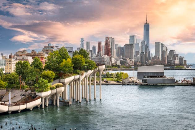 New York City Manhattan Little Island on Hudson River in Chelsea United States, New York, New York CR_KSWG260111-1937922-01 EDITORIAL USE ONLY