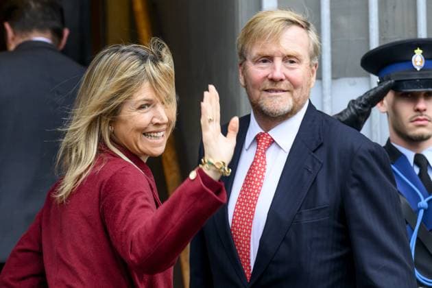 Amsterdam, The Netherlands, 2026-01-12 08:10:58 AMSTERDAM, January 12, 2026, Royal Palace Amsterdam. King Willem-Alexander and Queen Maxima during the traditional New Year s reception for Dutch guests at the Royal Palace Amsterdam. PHOTO: NLBeeld Patrick van Emst Credit: NL Beeld Patrick van Emst  Copyright: xx x